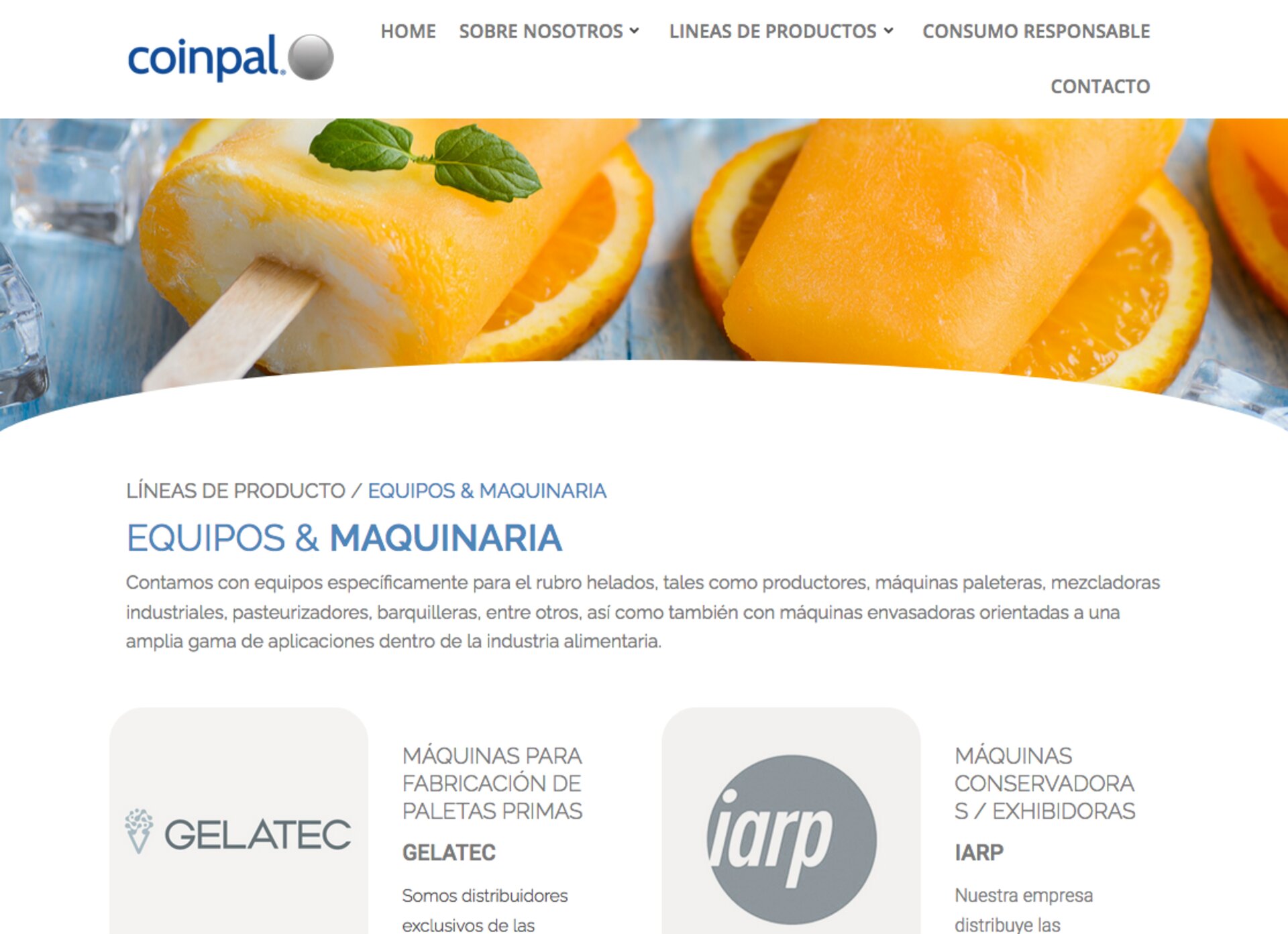 Productos para helados