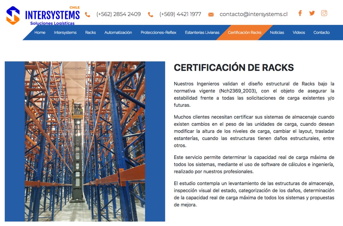 Racks porta pallet