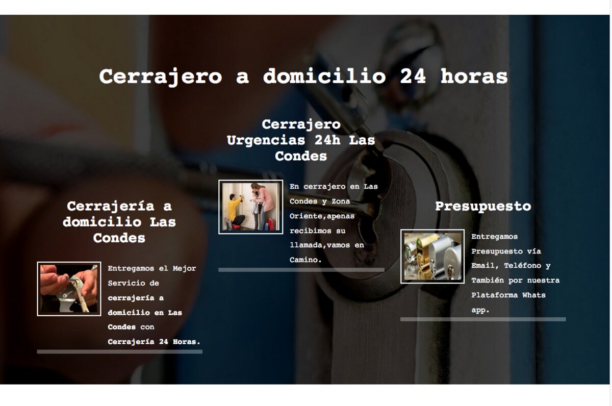 Cerrajero urgencias las condes